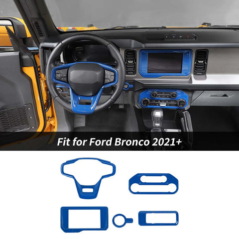 For 2021+ Ford Bronco 5 x Full Interior Panel Cover Trim Kits