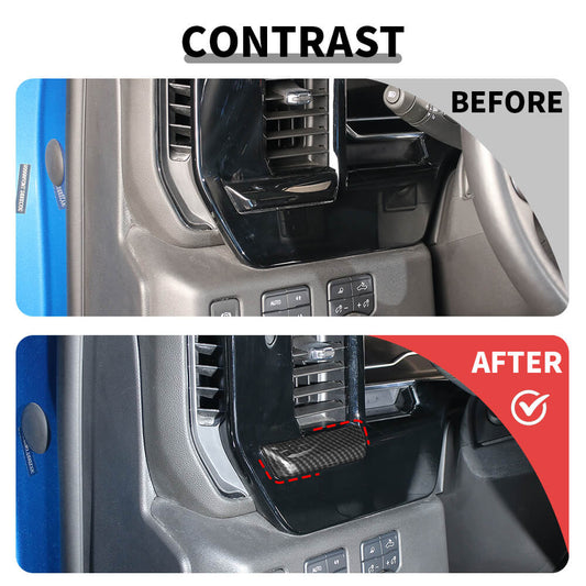 For 2022+ Chevy Silverado Interior Center Console Dash Panel Trim Overlay