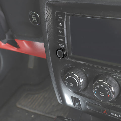 For 2009-2014 Dodge Challenger Center Console Navigation Switch Knob Trim Ring