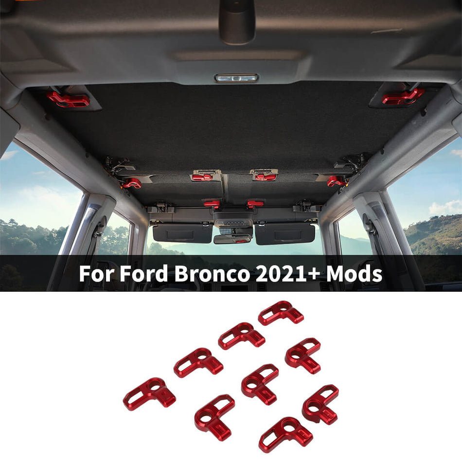 For 2021-2026 Ford Bronco 4 Door Hardtop Release Handles Replacement（9 pcs）