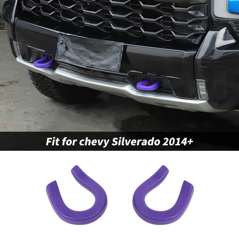 For 2014+ Chevy Silverado/GMC SIERRA Front Trailer Bumper Track Tow Hook Protector Cover
