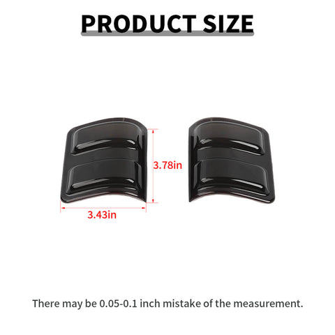 For 2008-2016 Ford F250/F350/F450/F550 Smoked Black Rearview Mirror Turn Signal Light Cover Trim