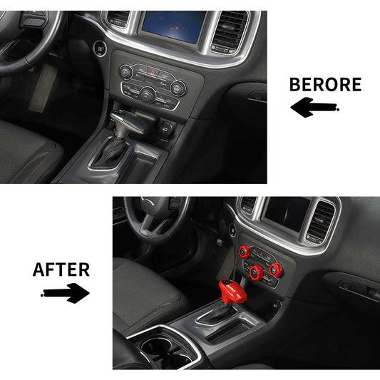 For 2015+ Dodge Charger/Challenger Gear Lever Trim/Air Conditioner Switch Panel Trim