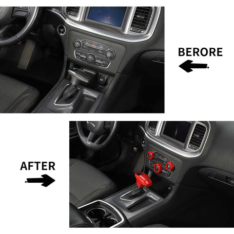 Gear Lever Trim/Air Conditioner Switch Panel Trim For Dodge Charger/Challenger 2015+ Accessories | CheroCar