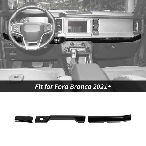 Center Console Dashboard Cover Decor Trim Strip for Ford Bronco 2021+｜CheroCar