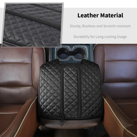 For 2014-2017 Chevy Silverado/GMC-SIERRA/Suburban/Tahoe/GMC-YUKON Interior Center Console Armrest Box Pad Trim Cover