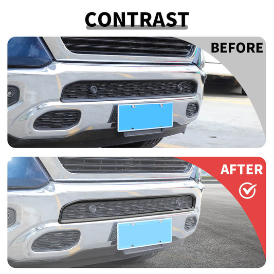 For 2018+ Dodge RAM Front Bumper Grille Cover Trim Decor Frame
