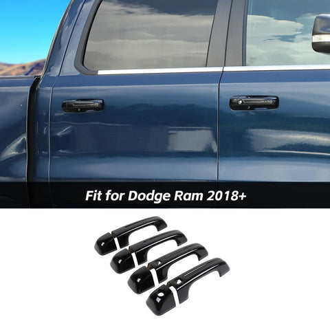 Exterior Door Handle Cover Inserts Handles For Dodge Ram 2018+ Premium Edition Blue Accessories | CheroCar