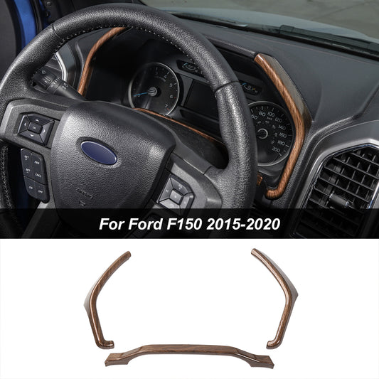 Dashboard Trim for Ford F150 F250 F350 Super Duty 2015-2020 Wood Grain｜CheroCar