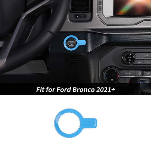 ABS Engine Start Stop Push Button Cover Trim Decor For Ford Bronco 2021+ Accessories | CheroCar