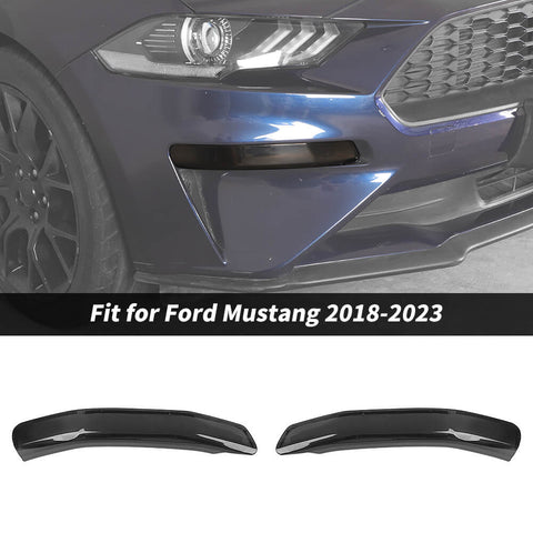For 2018-2023 Ford Mustang Front Fog Light Lamp Cover Trim Decor Bezels