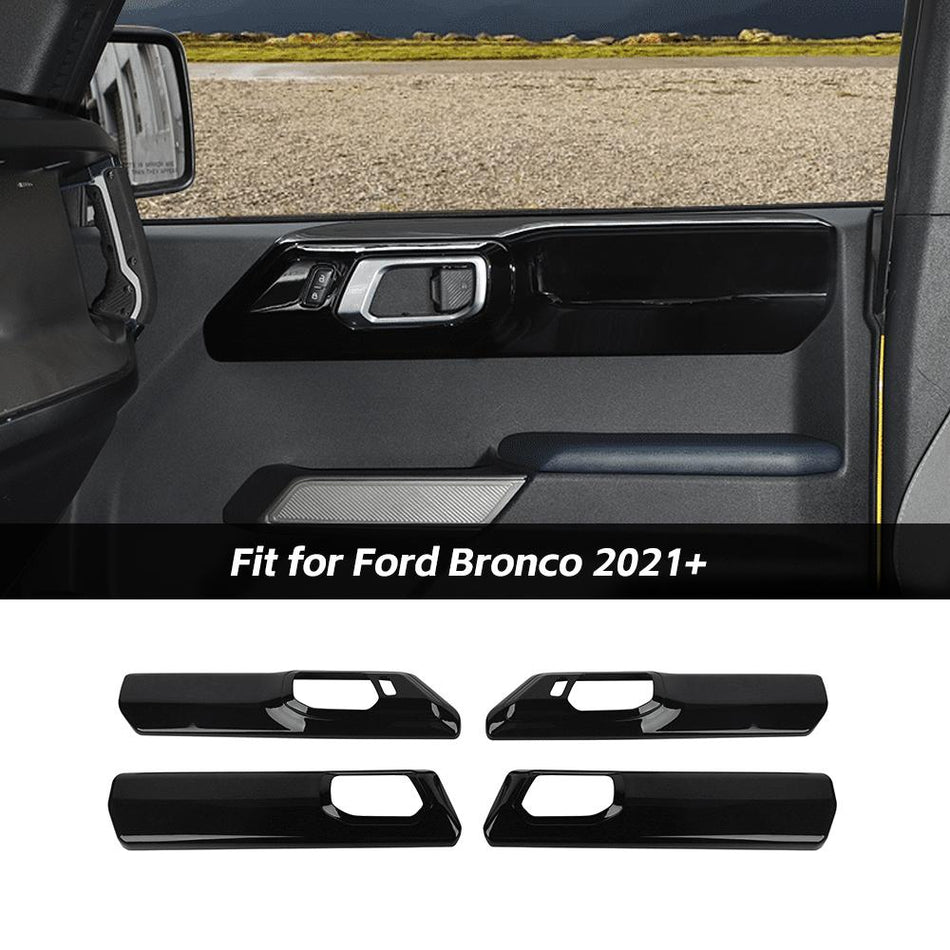 For 2021+ Ford Bronco 4-Door Interior Door handle Panel Shell Cover Trim