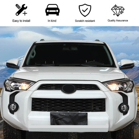 For 2014-2023 Toyota 4Runner SR5/TRD Pro Front Fog Light Lamp Guard Protector Cover