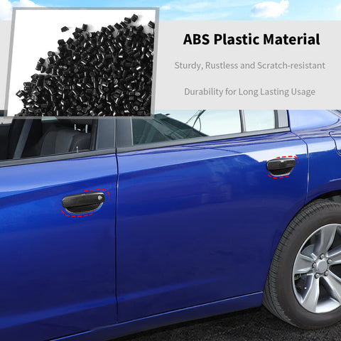 For 2011+ Dodge Charger Car Door Handles Outer Door Bowl Decor Cover Trim