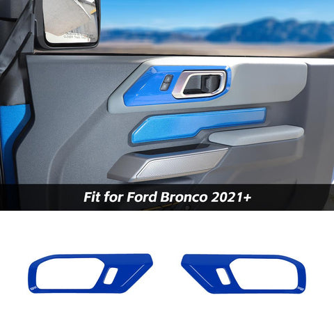 Interior Door Handle Decoration Cover Trim For Ford Bronco 2021+ 2-Door Accessories | CheroCar