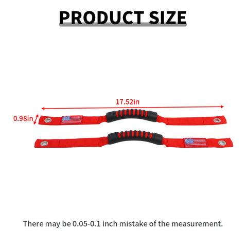 For 2021+ Ford Bronco Car Top Roll Bar Grab Handles Grip Accessories (2 pcs)