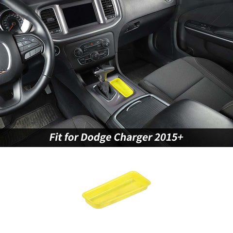 Gear Shift Storage Compartment Decor Cover For Dodge Charger 2015+ Accessories | CheroCar