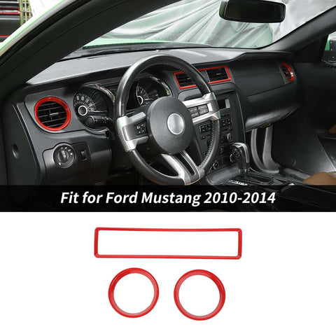 Front Air Conditioning Vent Trim Ring Cover For Ford Mustang 2010-2014 Accessories | CheroCar