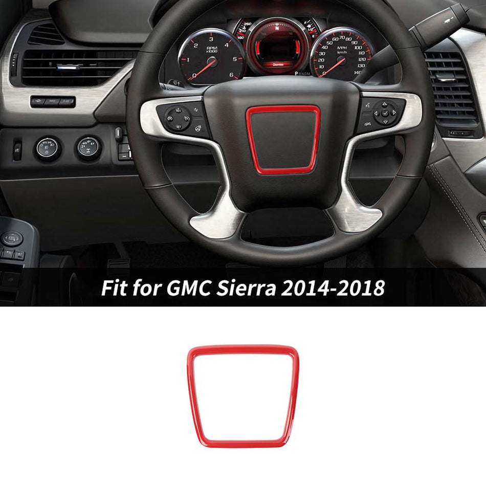 For 2014-2018 GMC SIERRA 1500/YUKON Interior Steering Wheel Center Trim Cover