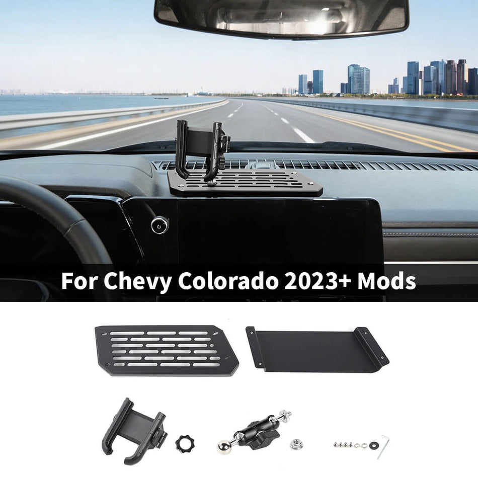 For 2023+ Chevy Colorado Interior Center Console Extended Phone Holder Bracket