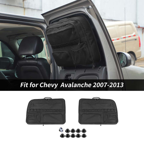 Rear Window Storage Bag Kit For Chevy Avalanche 2007-2013/Dodge Ram 2010-2017 Black Accessories | CheroCar