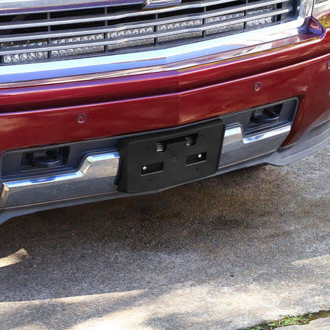 For 2014-2018 Chevy Silverado Front License Plate Holder Frame Mount Bracket