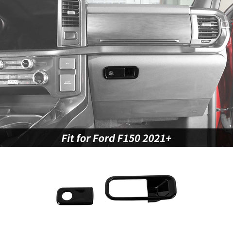 Co-pilot Storage Box Handle Cover Trim Bezels For Ford F150 2021+ Accessories | CheroCar