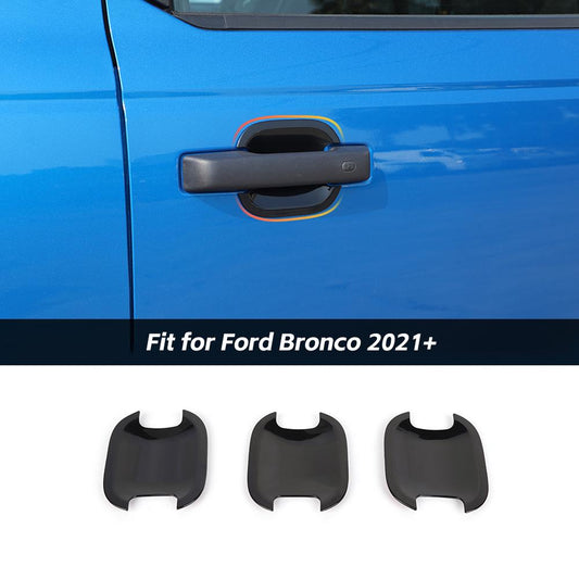 Exterior Door Handle Bowl Cover Decoration Trim For Ford Bronco 2021+ 2-Door Accessories | CheroCar