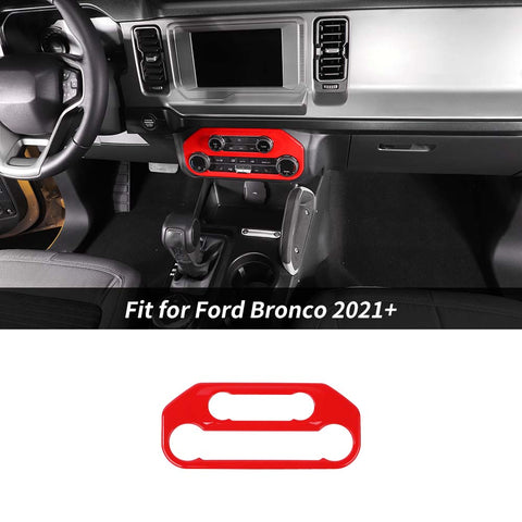 Air Conditioner Switch Panel Cover Trim Bezels For Ford Bronco 2021+ Accessories | CheroCar