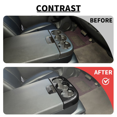 For 2007-2013 Chevy Silverado/GMC-SIERRA Front Armrest Box Cup Holder Panel Trim Cover