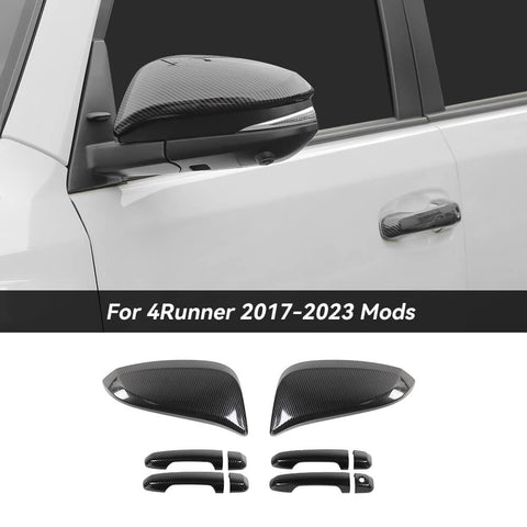 For 2017-2023 4Runner Rearview Mirror Cap Cover Trim Door Handle Shell Cover