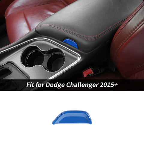 Armrest Box Switch Cover Trim For Dodge Challenger 2015+ Carbon Fibe Accessories | CheroCar