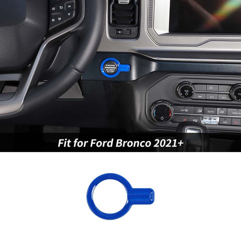 ABS Engine Start Stop Push Button Cover Trim Decor For Ford Bronco 2021+ Accessories | CheroCar