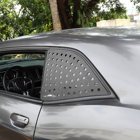 For 2008+ Dodge Challenger Side Rear Window Triangle Glass Cover Trim