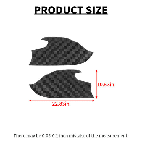 For 2015+ Dodge Challenger Inner Door Kick Panel Trim Decor Sticker Cover