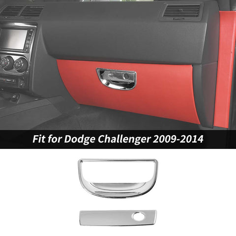 For 2009-2014 Dodge Challenger Co-pilot Storage Box Handle Trim Bezels