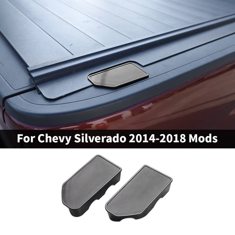 For 2014-2018 Chevy Silverado/GMC/SIERRA Exterior Rear Tailgate Protective Trim Cover (2 pcs)