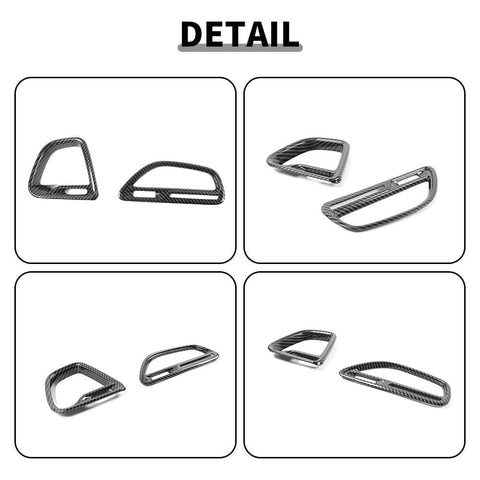 For 2015+ Dodge Challenger Dashboard Side Air Vent Outlet Cover Trim
