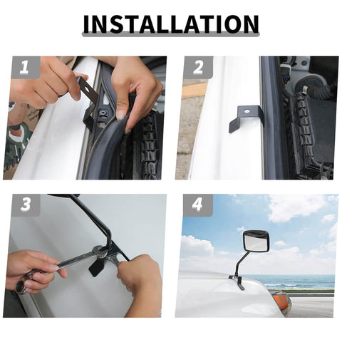 For 2010-2023 4Runner Front Mount Engine Hood Sand Board Rear View Mirror Trim