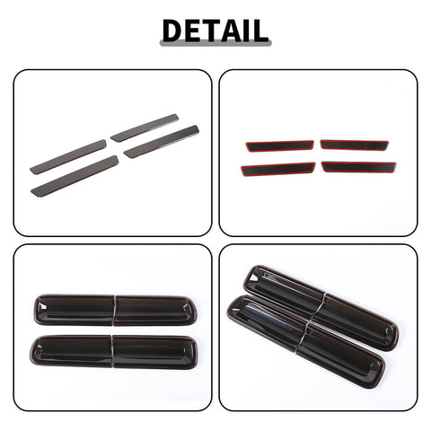 For 2015+ Dodge Challenger Smoked Black Rear Tail Light /Wheel Eyebrow Lamp Cover Trim Kit