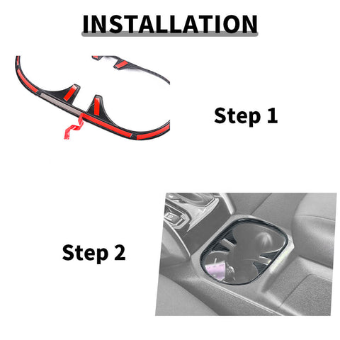 For 2023+ Chevy Colorado/GMC-CANYON Front Cup Holder Bezel Trim Ring Cover