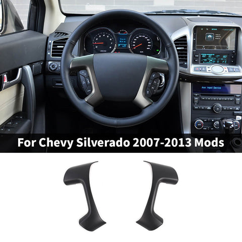 For 2007-2013 Chevy Silverado/Suburban/Avalanche/Tahoe & GMC SIERRA/Yukon Steering Wheel Trim Cover Molded