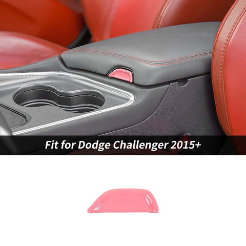 Armrest Box Switch Cover Trim For Dodge Challenger 2015+ Carbon Fibe Accessories | CheroCar