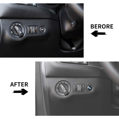 Engine Start Stop & Trunk Button Trim For Dodge Challenger/Charger 2010+ Accessories | CheroCar