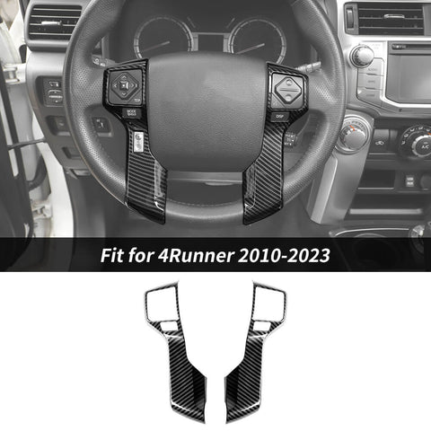 For 2010-2023 Toyota 4Runner Steering Wheel Cover Decor Trim Bezel Frame
