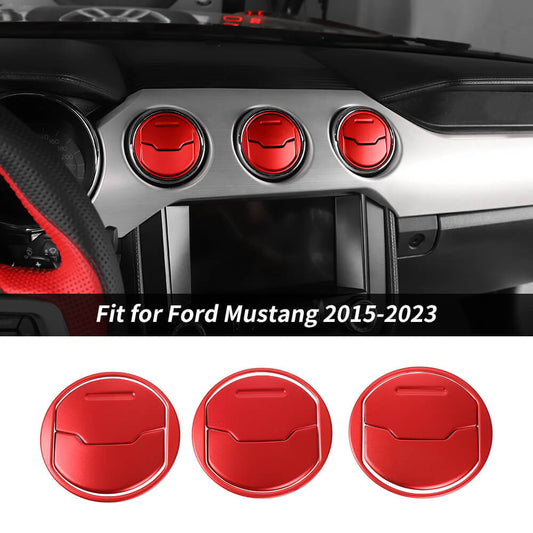 For 2015-2023 Ford Mustang Center Dashboard AC Air Vent Outlet Cover Trim Decor