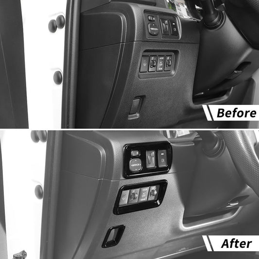 For 2010-2023 Toyota 4runner Rear View Mirror Button Adjustment Decoration Cover Trim Bezel