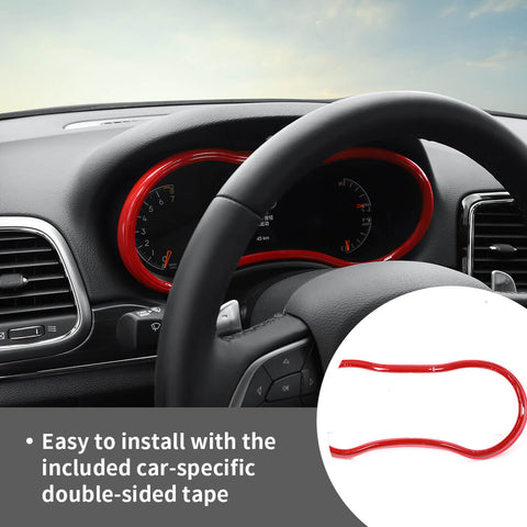 For 2011+ Dodge Durango Center Console Dashboard Instrument Ring Cover Trim