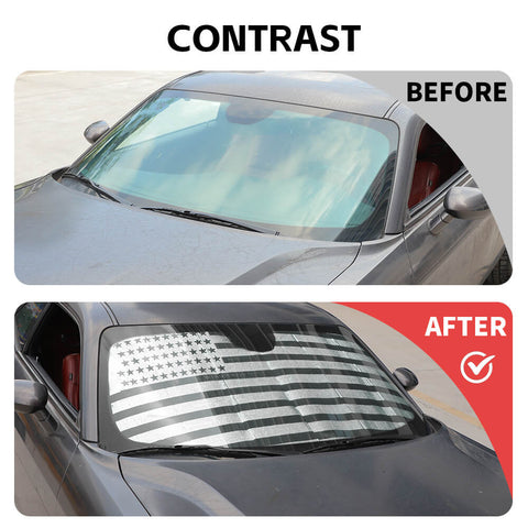 For 2009+ Dodge Challenger Front Windshield Sun Visor Shade Heat Protect