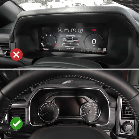 Dashboard track pack bezel Cover Frame Decor Trim For Ford F150 2021+ Accessories | CheroCar